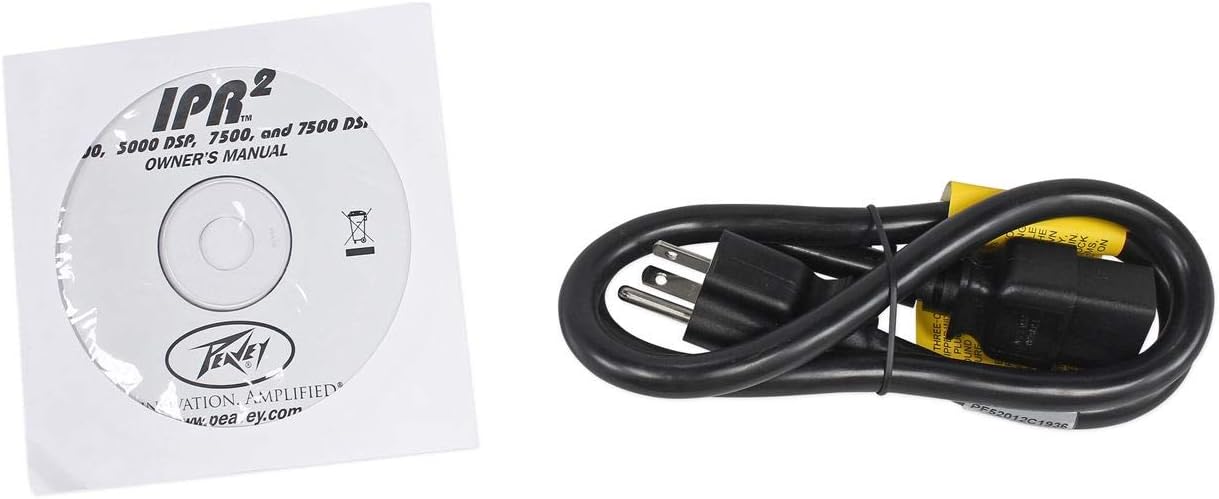 Peavey IPR2 5000 5050W Power Amp, Mic & Cables