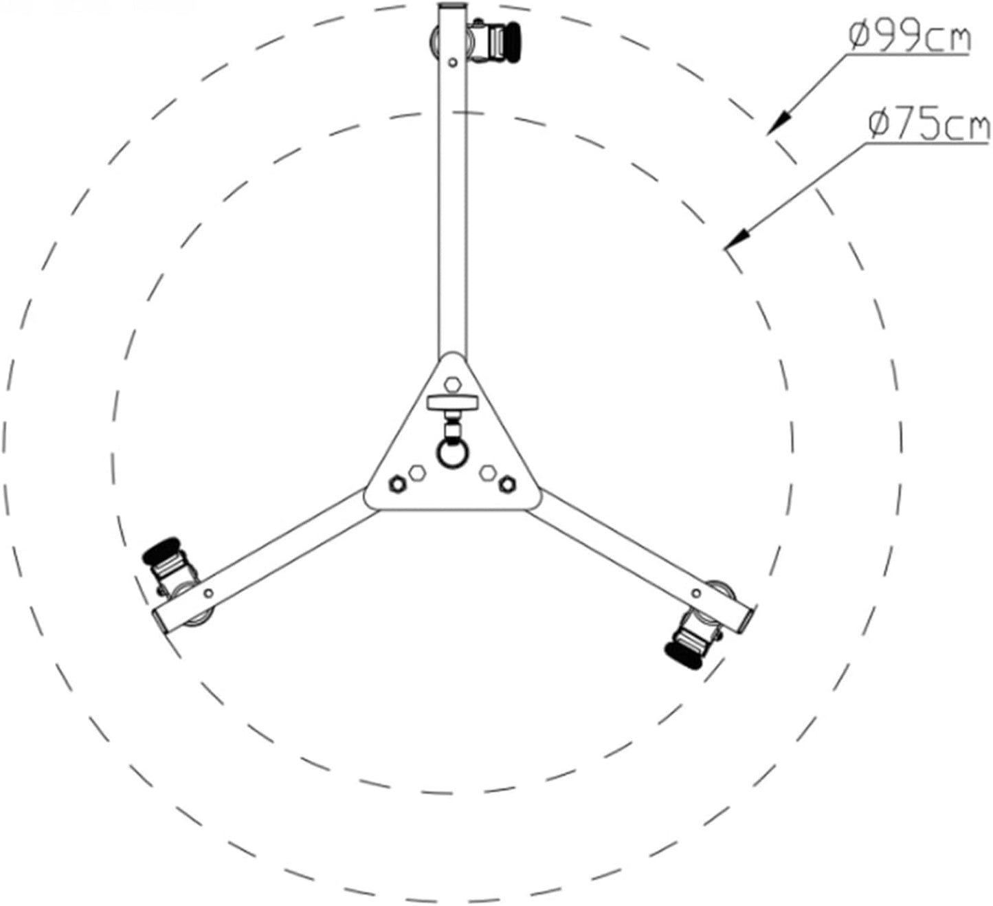 Kupo KS302312 Mighty Runway Stand Base