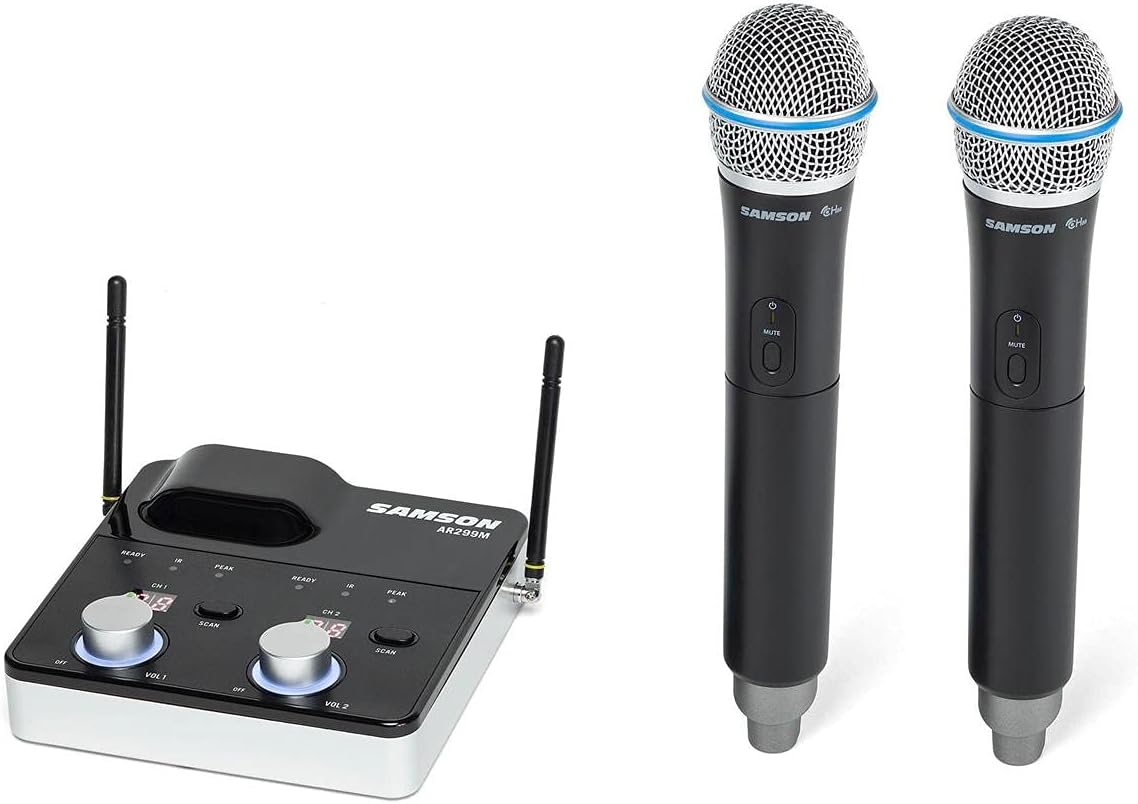 Samson SWC288MHQ8-D Dual Wireless Handheld Microphone System