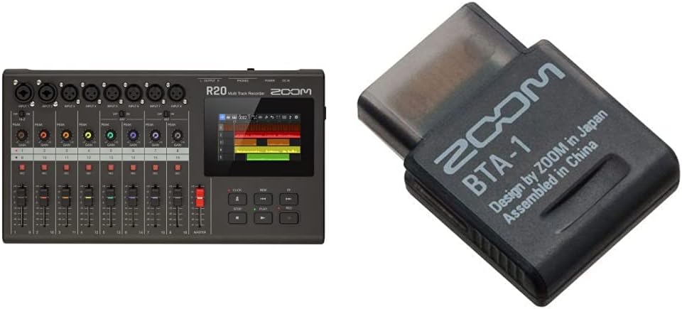 Zoom R20 Multi Track Recorder with Bluetooth Adapter
