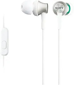 Sony MDREX450APW.CE7 Aluminum Housing Smartphone Earphones White
