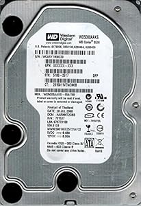 Western Digital 500GB SATA Hard Drive - WD5000AAKS
