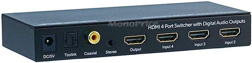 Monoprice Blackbird HDMI 1.4 Switch with Audio Extractor