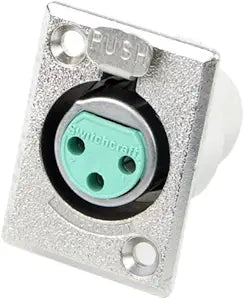 Switchcraft D3F 3-Pin Female XLR Panel Connector