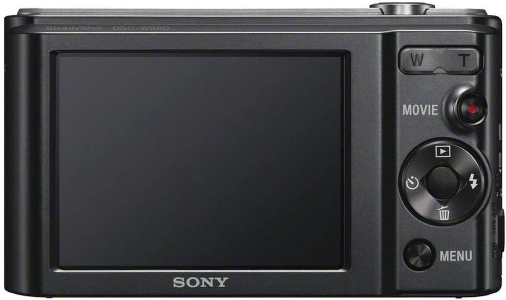 Sony DSCW800/B 20.1MP Digital Camera Black Renewed