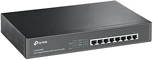 TP-Link TL-SG1008PE 8-Port Gigabit PoE+ Switch (Renewed)