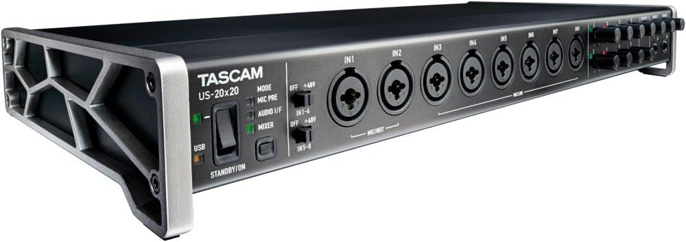 Tascam US-20X20 USB 3.0 Audio MIDI Interface Mixer
