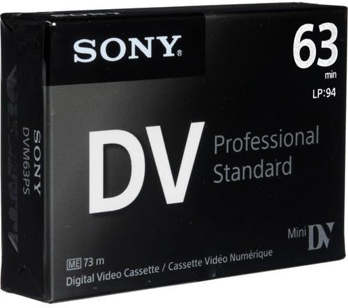Sony DVM63PS MiniDV 63min Professional Standard Cassette 5-Pack