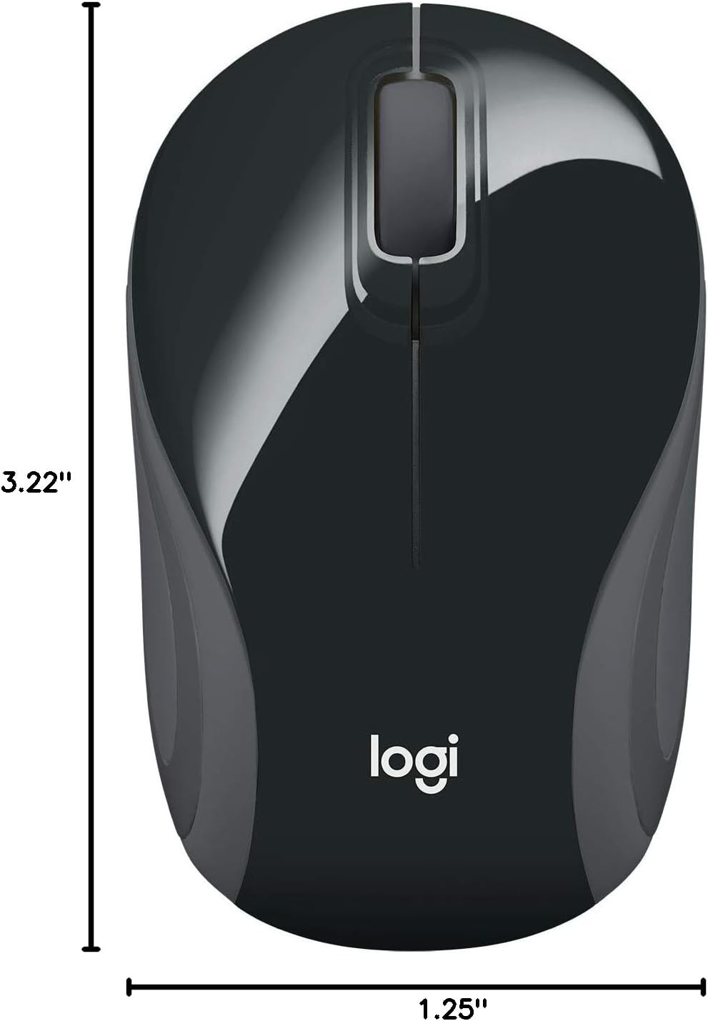 Logitech 910-002726 Wireless Mini Mouse M187 - Black