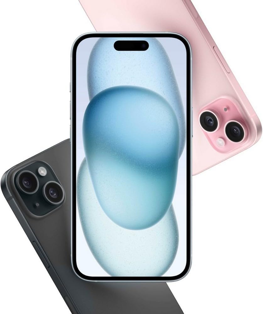 Apple MTXR3LL/A iPhone 15 Plus 128GB Black - Unlocked (Renewed)
