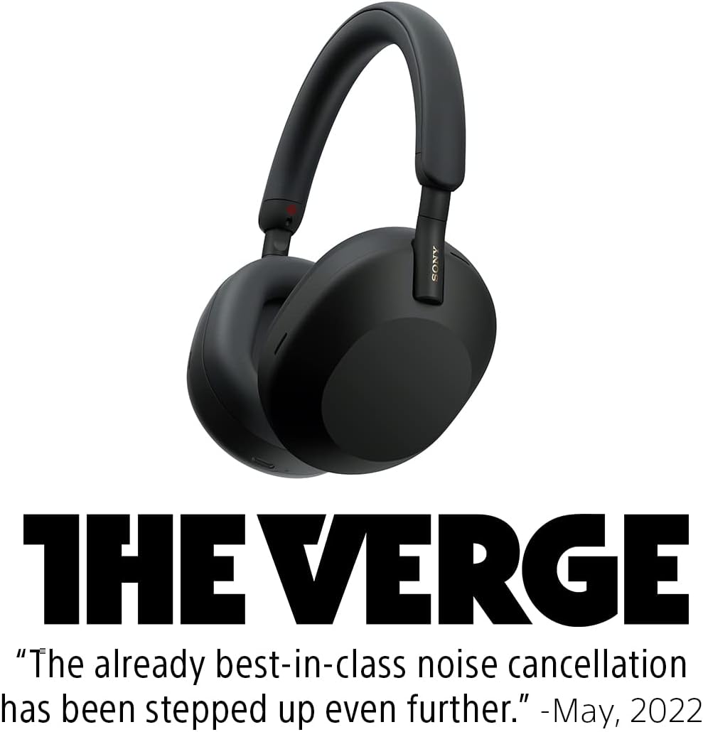 Sony WH1000XM5/S Wireless Noise Canceling Headphones Silver