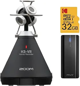 Zoom H3-VR 360-Degree Audio Recorder - VR Mic Bundle