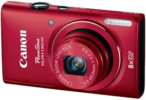 Canon PowerShot ELPH 130 IS 16MP Digital Camera - Red (Renewed)