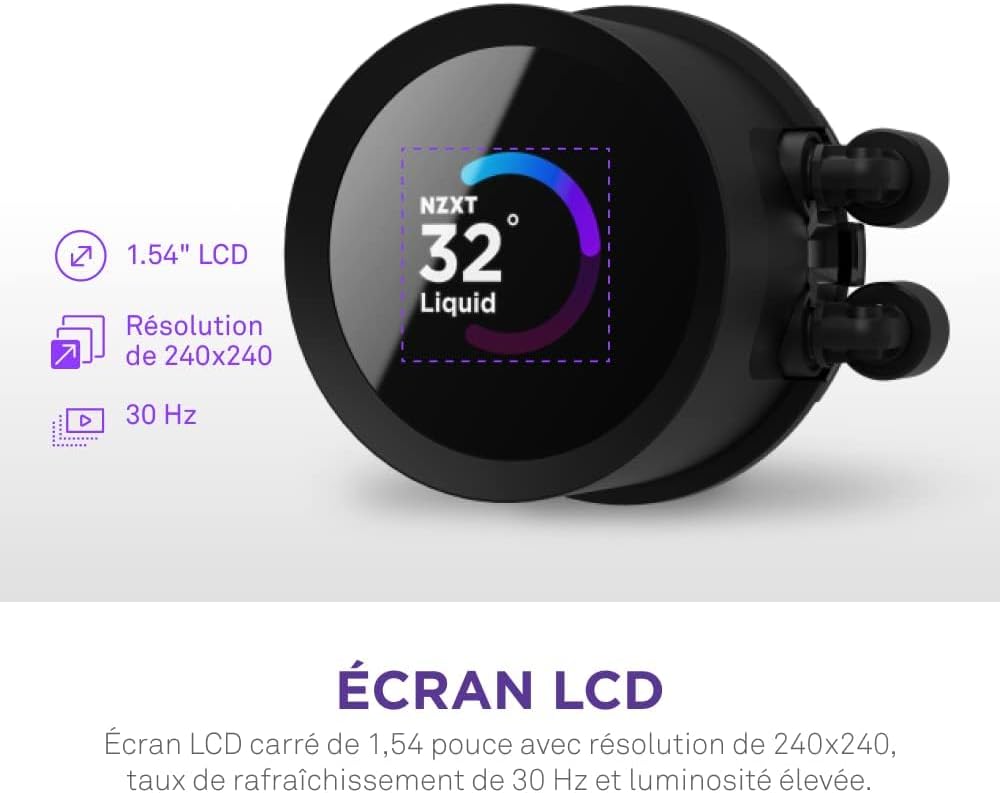 NZXT RL-KN240-B1 Kraken 240mm AIO CPU Liquid Cooler