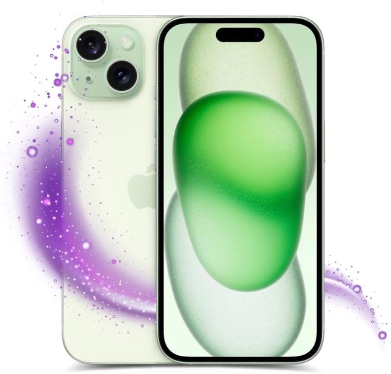 Apple MTM23LL/A iPhone 15 128GB Green (Renewed)