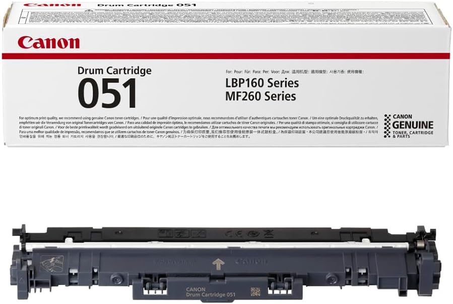 Canon Drum 051 Black Genuine ImageClass Laser Printer Cartridge