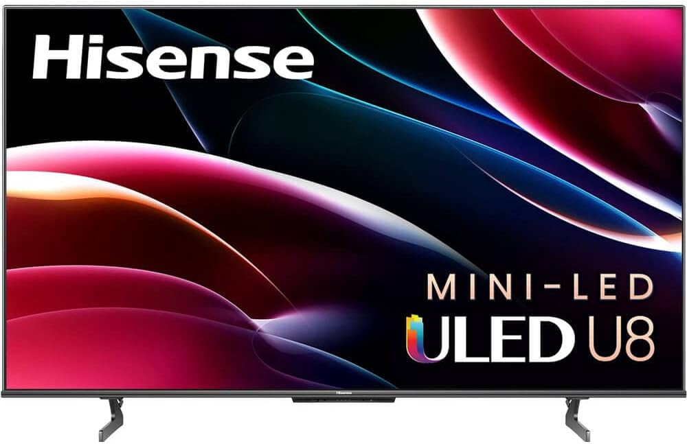 Hisense 65U8H 65-Inch QLED Mini-LED Google Smart TV