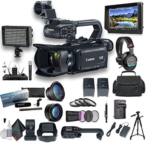 Canon XA11 Compact Full HD Camcorder Filmmaker Bundle Renewed
