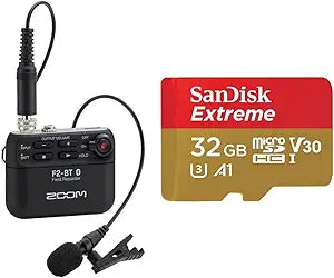 Zoom F2-BT Digital Multitrack Recorder + 32GB SanDisk microSD