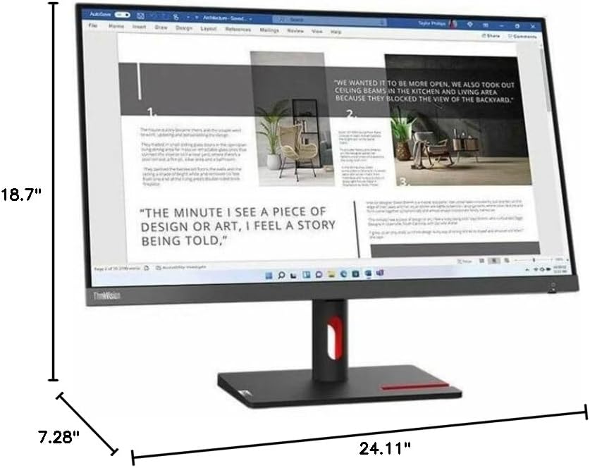 Lenovo 63DFKAT4US ThinkVision S27i-30 27" FHD Monitor