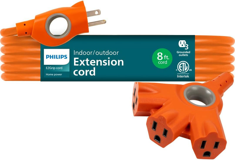 Philips SPC3083ZO/37-T1 EZGrip 8ft Outdoor Extension Cord — main product image