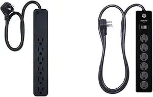 GE Pro 45170 & 33659 6-Outlet Surge Protector Bundle