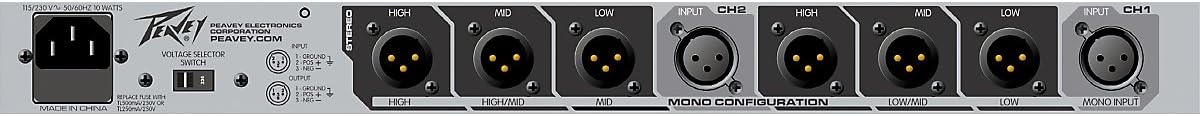 Peavey PV35XO Stereo 5-Way Mono Crossover
