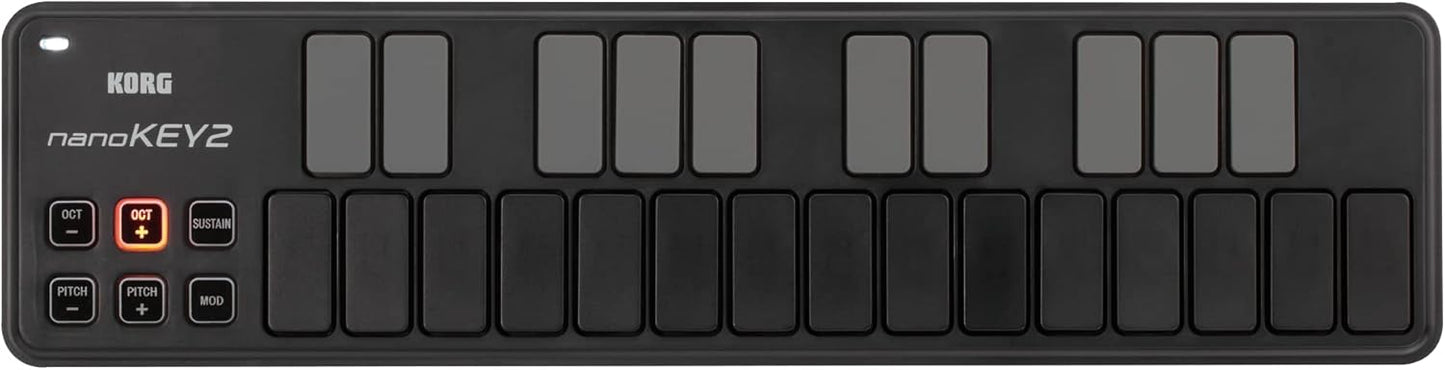 Korg NANOKEY2BK 25-Key Slimline MIDI Controller