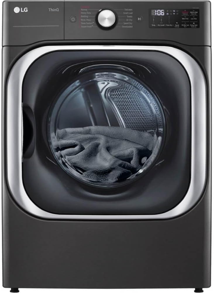 LG DLEX8900B 9.0 cu. ft. Smart Electric Dryer — main product image