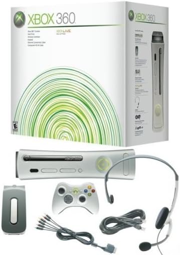 Microsoft Xbox 360 Slim 60GB Jasper Go Pro Console Bundle