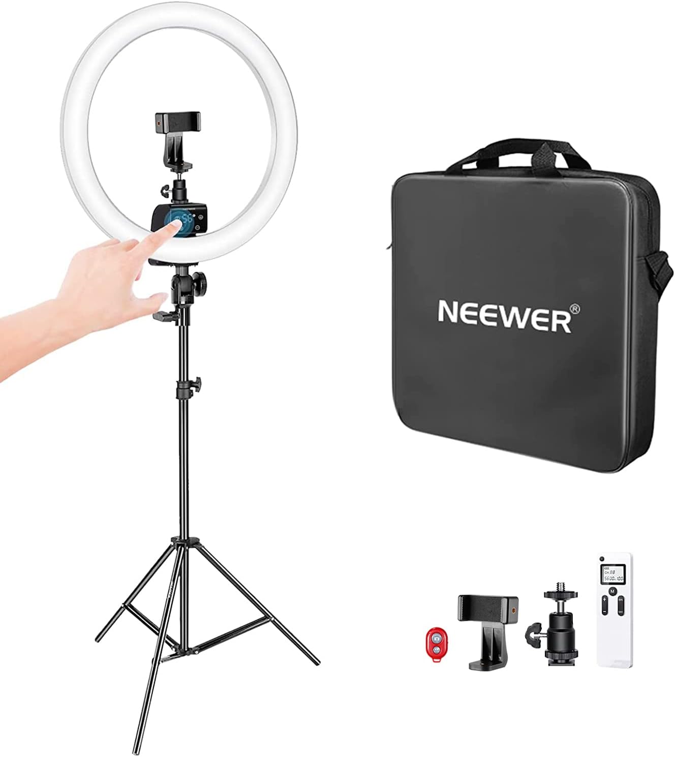 Neewer 10095062 16-inch LED Ring Light Stand Kit