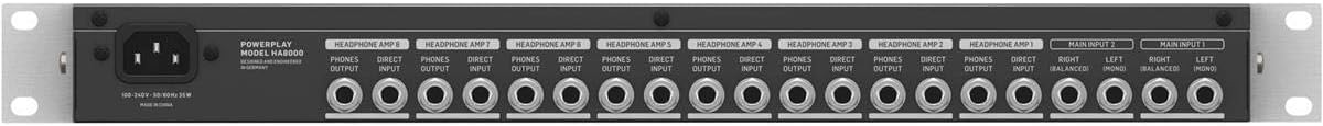 Behringer HA8000 V2 8-Channel Headphone Amplifier