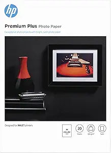 HP CR673A Premium Plus Semi-Gloss Photo Paper 300 GSM 20 Sheets