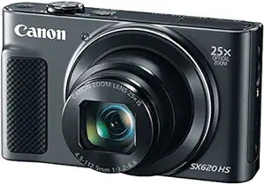Canon SX620 20.2MP PowerShot Digital Camera - 25x Zoom, WiFi, Black