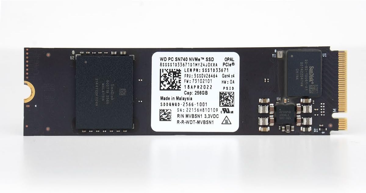 Western Digital 256GB M.2 NVMe Gen4 Gaming SSD