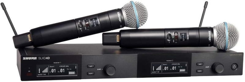 Shure SLXD24D/SM58-H55 Dual Wireless Handheld Microphone System — main product image