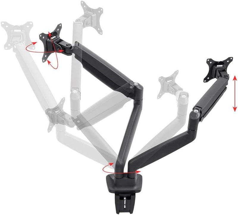 Monoprice 115525 Dual Monitor Gas Spring Desk Mount — main product image