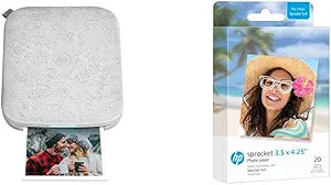 HP Sprocket 3x4 Instant Photo Printer & Zink Paper Pack