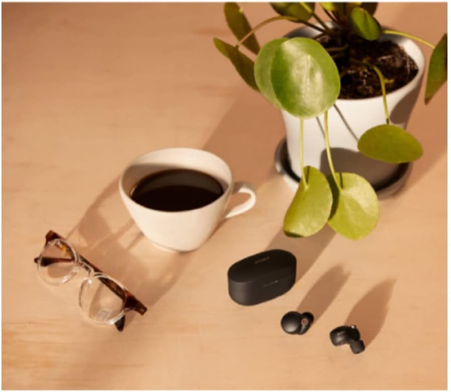 Sony WF1000XM4/B Noise-Cancelling Wireless Earbuds Black (Renewed)