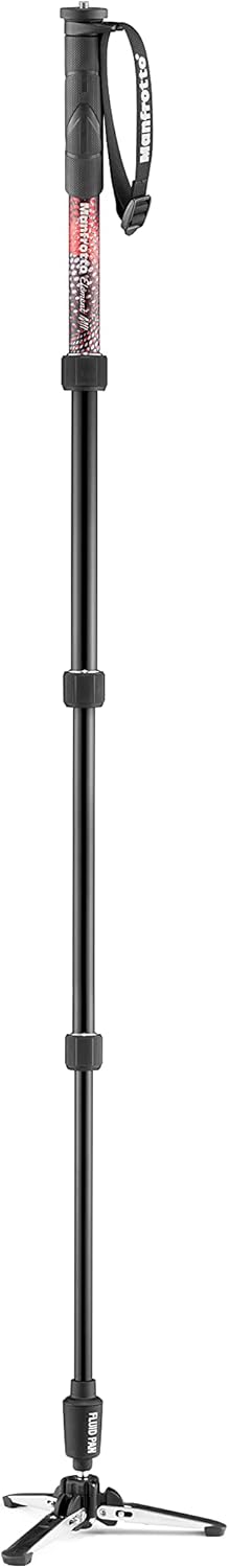 Manfrotto MVMELMIIA4 Element MII Video Monopod: Fluid Base, Red