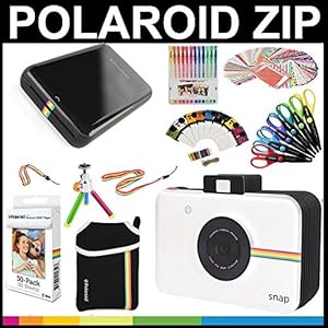 Polaroid AMZSBMPBK1 Zip Mobile Printer Bundle