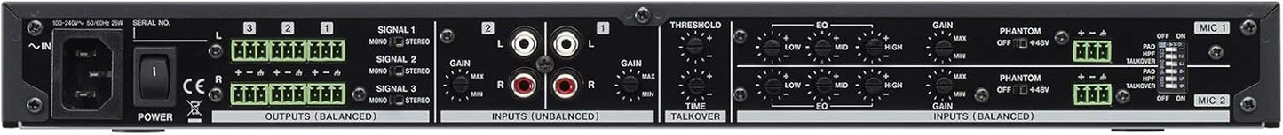 Tascam MZ-123BT Commercial Multi-Zone Mixer Bluetooth Mic Line Inputs