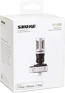 Shure MV88 iOS Digital Stereo Condenser Microphone, Lightning