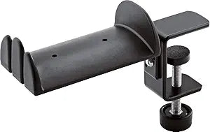K&M 16090 Headphone Clamp-On Table Holder — main product image