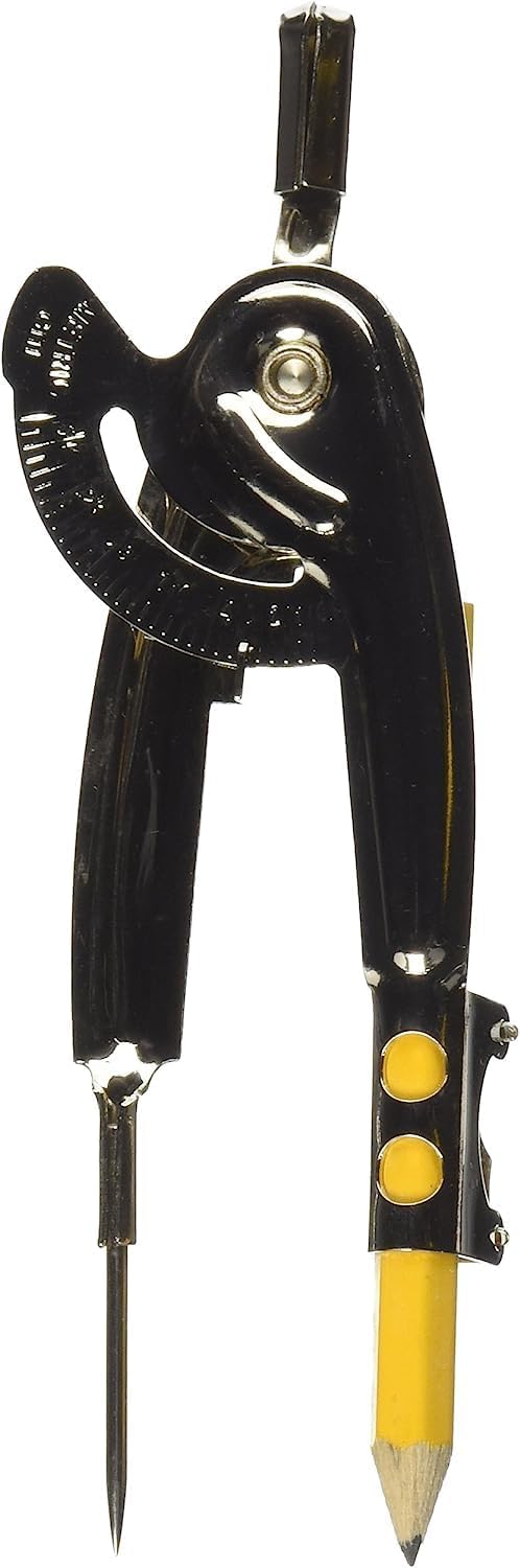 Westcott 12201 Metal Ball Bearing Compass with Pencil