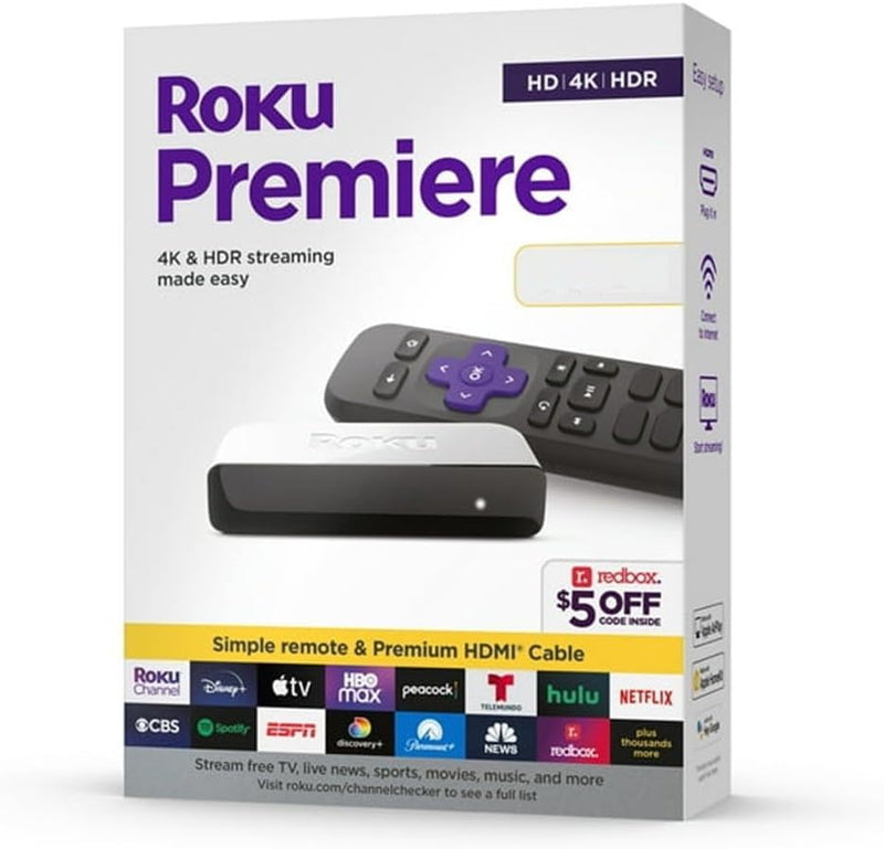 Roku 3920R Premiere 4K/HDR Streaming Media Player HDMI — main product image