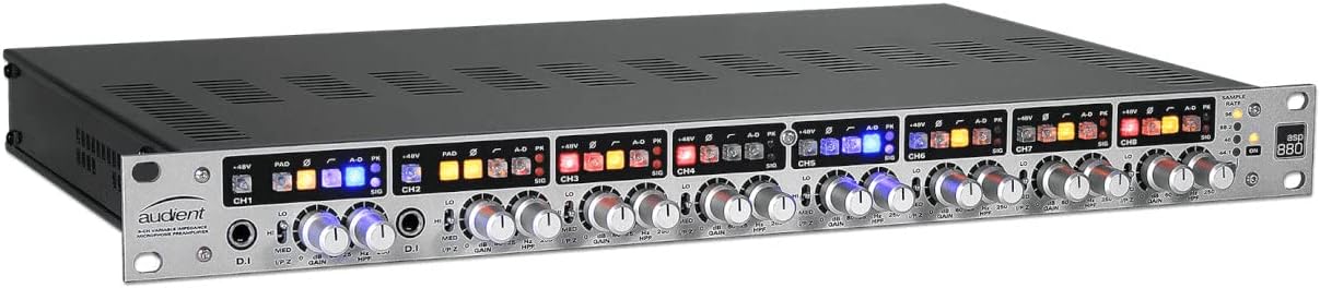 Audient asp880 Eight Channel Microphone Preamp