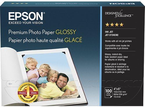 Epson S400034 Value Photo Paper 4x6 Glossy 100 Sheets