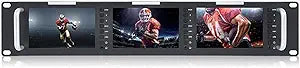 FEELWORLD T51 Triple 5" 2RU Rackmount Broadcast Monitor