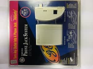 GE Wireless Phone Jack System Outlet Adapter